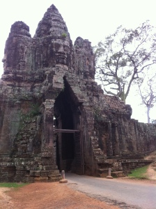 A part of the course- Angkor Thom Gate 